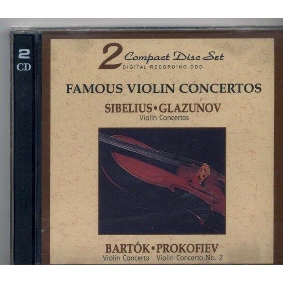 FAMOUS VIOLIN CONCERTOS VOL 1, 2-CDS, SIBELIUS - Picture 1 of 2